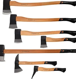 1844 Helko Werk Germany Förster 7 Piece Axe Set Black