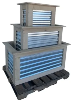 212 Main Amish Made Raised Garden Bed Oak 3 Piece