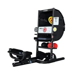 Ab Coaster Ab Solo Abdominal Exercise Machine with Patented Ball Return Design, Touch Targets, Repetition Counter, Training Balls Included Black