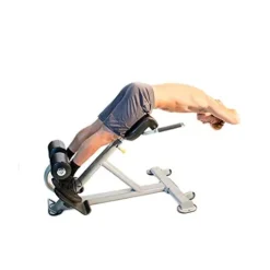 Ab Coaster Lumbar X 45-Degree Back Extension Bench Adjustable Black