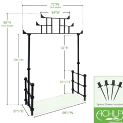 ACHLA DESIGNS Torii Arbor Black