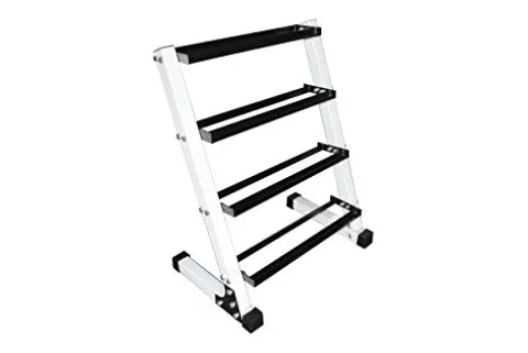 Ader Heavy Duty Dumbbell Set with Rack 35-80 lbs 8 Pairs