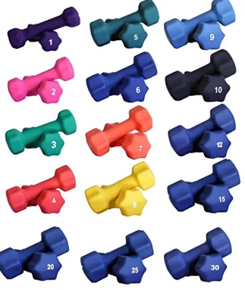 Ader Neoprene Dumbbell Pair 1-30LB Color