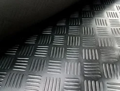 Ader Octagon Rubber Dumbbell Set 2-50Lbs (12 Pairs) 560Lbs with Dumbbell Rack Black White