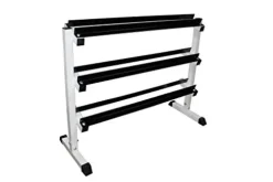 Ader Rubber Dumbbell Set 2-50lbs (Total 546lbs) with Rack & Mat