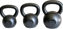 Ader Sporting Goods Ader Premier Kettlebell Set with DVD Grey