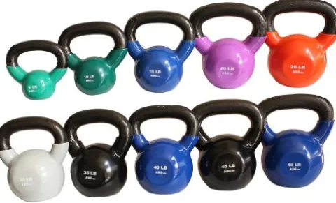 Ader Sporting Goods Ader Vinyl Kettlebell 6 Pcs Set
