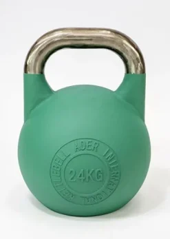 Ader Sporting Goods Pro-grade Int’l Kettlebell Set – 8-32kg (Pink, Blue, Yellow, Green, Orange, Purple, Red)