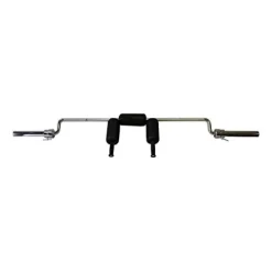 Ader Sporting Goods Safety Squat Olympic Bar Chrome