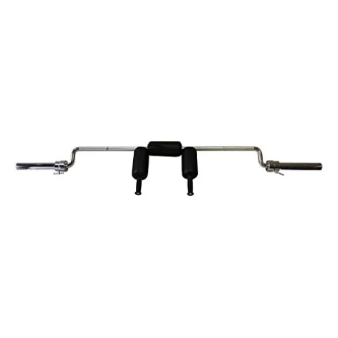 Ader Sporting Goods Safety Squat Olympic Bar Chrome
