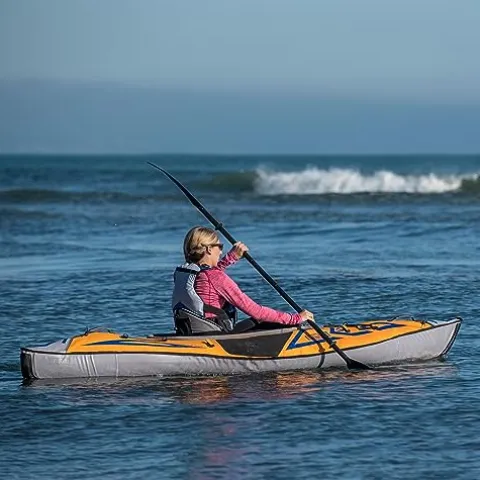 Advance Elements AdvancedFrame Sport Inflatable Kayak AE1017-O Orange/Gold Blue