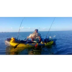 Advance Elements StraitEdge™ Angler Inflatable Fishing Kayak with Rod Holders Yellow