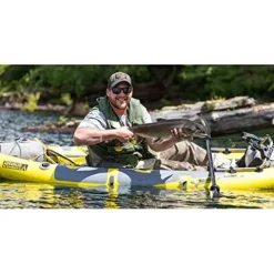 Advance Elements StraitEdge™ Angler Inflatable Fishing Kayak with Rod Holders Yellow