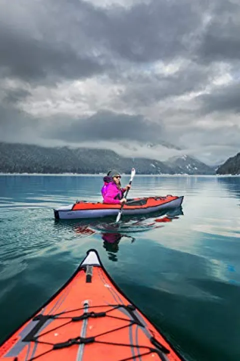 ADVANCED ELEMENTS Advanced Frame Inflatable Day Touring Kayak Red/Gray