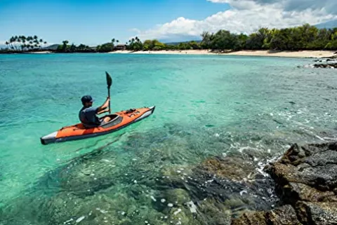 ADVANCED ELEMENTS Advanced Frame Inflatable Day Touring Kayak Red/Gray