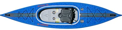 ADVANCED ELEMENTS AirVolution Inflatable Kayak with Roller Bag and Pump – Dropstitch Hull – Blue