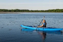 ADVANCED ELEMENTS AirVolution Inflatable Kayak with Roller Bag and Pump – Dropstitch Hull – Blue