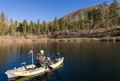 ADVANCED ELEMENTS Straitedge Angler Pro Inflatable Fishing Kayak Khaki