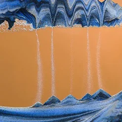 AECEVAN Wall Mount Moving Sand Art 23.6” Blue-b