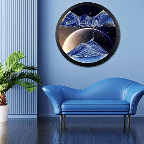 AECEVAN Wall Mount Moving Sand Art Sculpture D