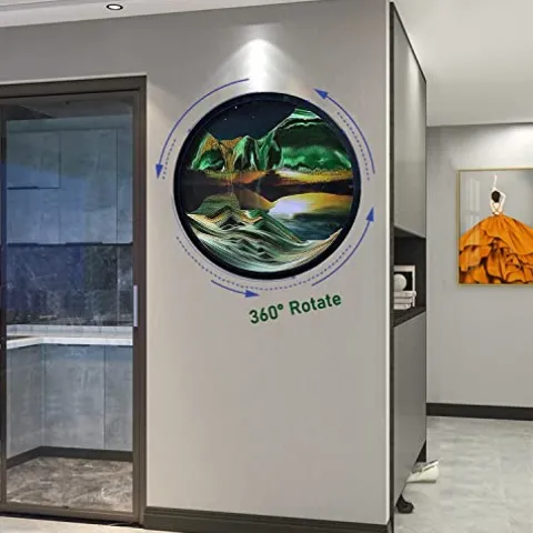 AECEVAN Wall Mount Moving Sand Art Sculpture D