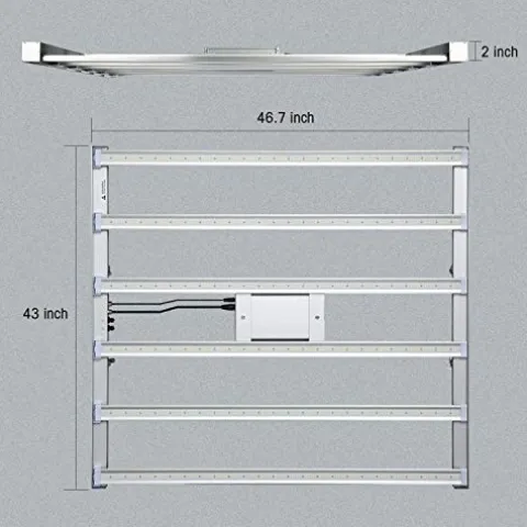 AGL V6-Pro Full Spectrum LED Grow Light for Hydroponics