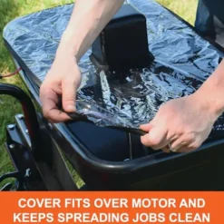 Agri-Fab 45-0627 Zero Turn Mower Electric Spreader 125 lb Hopper Capacity Black