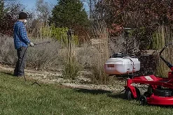 Agri-Fab 45-0628 Zero Turn Riding Lawn Mower Sprayer with Boom and Wand 15-Gallon Capacity White