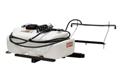 Agri-Fab 45-0628 Zero Turn Riding Lawn Mower Sprayer with Boom and Wand 15-Gallon Capacity White