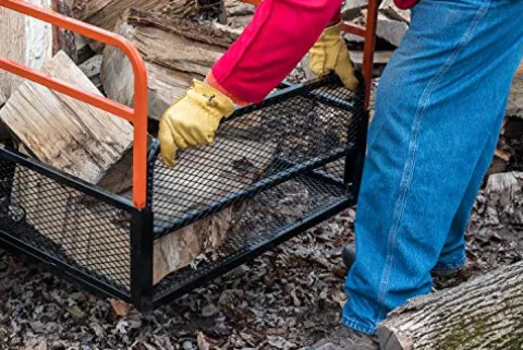 Agri-Fab 1,250-Pound ATV/UTV Swivel Steel Dump Cart Orange/Black