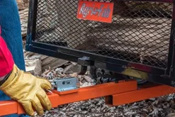 Agri-Fab 1,250-Pound ATV/UTV Swivel Steel Dump Cart Orange/Black