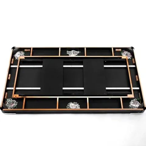 AiAigpt Premium 5.5 Ft Pool Table Green Velvet Cloth MDF Black+Blue