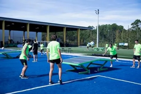 AIR SOCCER Futtable Soccer Table for Kids & Adults PRO Green