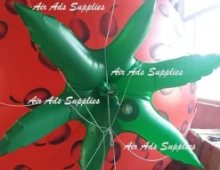 Air-Ads Supplies 16ft Giant Inflatable Flying Strawberry Helium Balloon Red