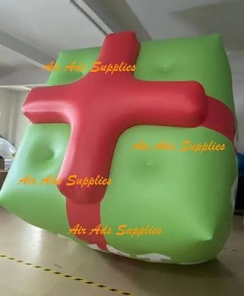 Air-Ads Supplies 8ft Giant Inflatable Square Balloon Advertising Gift Box Green