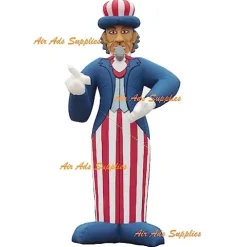 Air-Ads Supplies 25ft Giant Inflatable Lincoln Balloon with Blower Blue