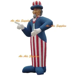 Air-Ads Supplies 25ft Giant Inflatable Lincoln Balloon with Blower Blue