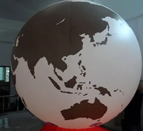 Air-Ads Supplies Giant Inflatable Globe Map Balloon 11ft PVC