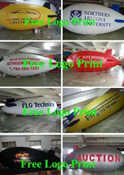 Air-Ads Supplies Giant Inflatable Advertising Blimp 16ft PVC