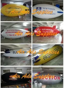 Air-Ads Supplies 4M Inflatable Advertising Blimp 16 Colors