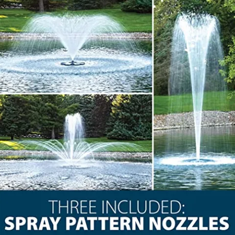 Airmax EcoSeries Floating Fountain Kit with 1/2 HP Pump and Nozzles Blue