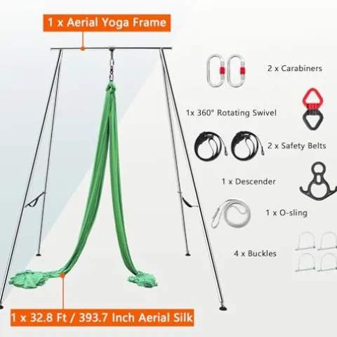 Ajikgn Yoga Stand Inversion Swing Frame Green