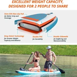AKASO Inflatable Stand-Up Paddleboard Green