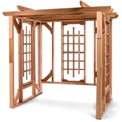 All Things Cedar PO72 Pergola Garden Arbor Natural Unstained Finish