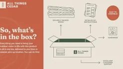 All Things Cedar PO72 Pergola Garden Arbor Natural Unstained Finish