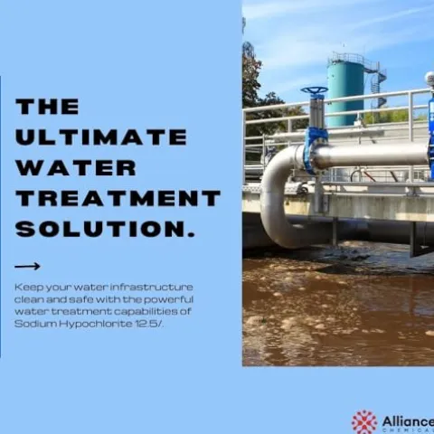 Alliance Chemical Sodium Hypochlorite 12.5% Pool Chlorine & Water Treatment Full Pallet
