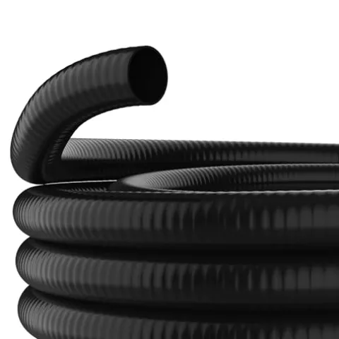 Alpine Corporation 100′ PVC Ultra-Flex Hose 3″ Inside Diameter Black