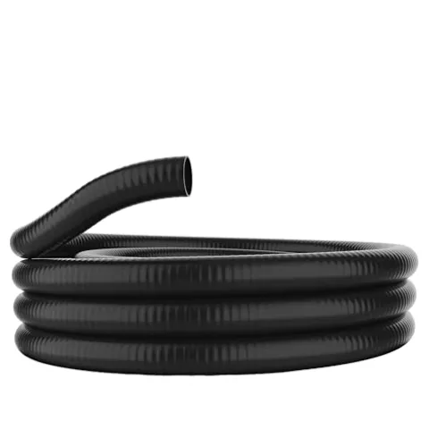 Alpine Corporation 100′ PVC Ultra-Flex Hose 3″ Inside Diameter Black