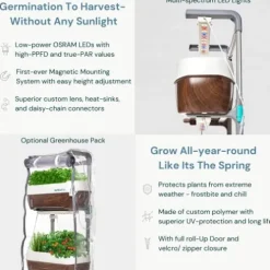 Altifarm Herbstation Indoor Garden Green Brown