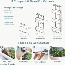 Altifarm Herbstation Indoor Garden Green Brown